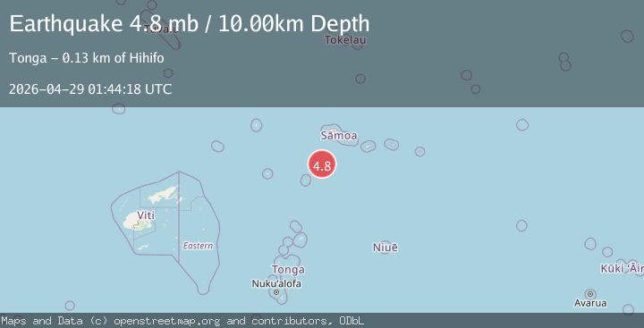 Map of SAMOA ISLANDS REGION