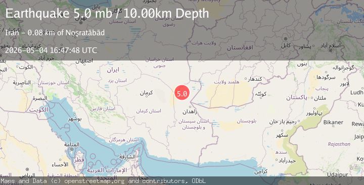 Map of EASTERN IRAN