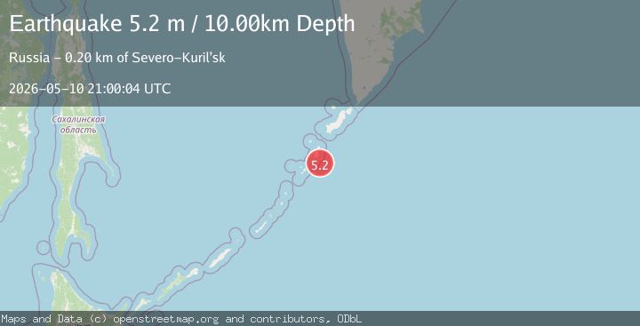Map of KURIL ISLANDS