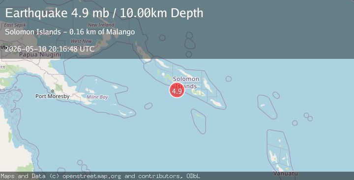 Map of SOLOMON ISLANDS