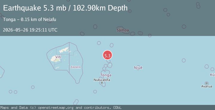 Map of TONGA