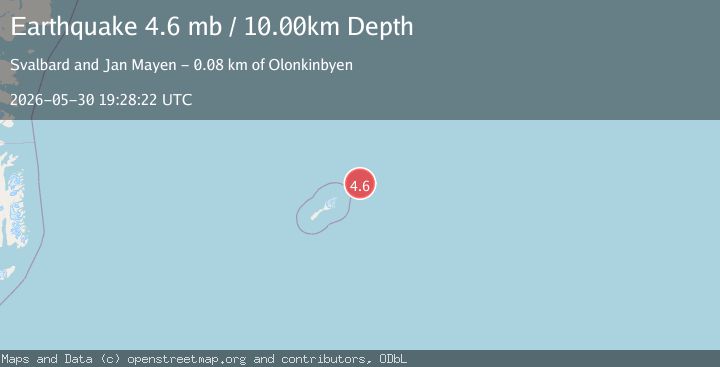 Map of JAN MAYEN ISLAND REGION
