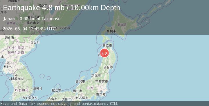 Map of EASTERN HONSHU, JAPAN