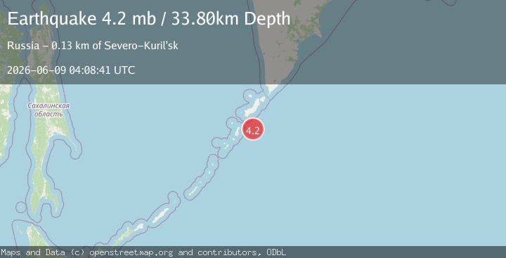 Map of KURIL ISLANDS