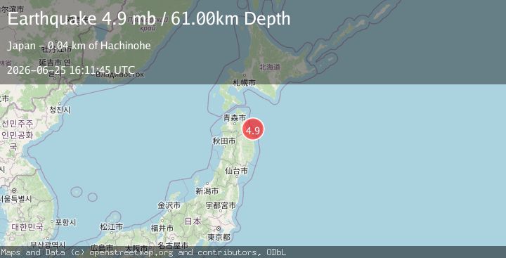 Map of NEAR EAST COAST OF HONSHU, JAPAN