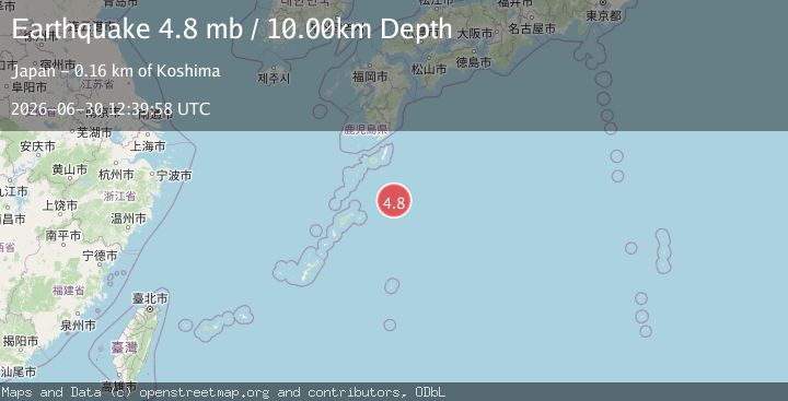 Map of SOUTHEAST OF RYUKYU ISLANDS