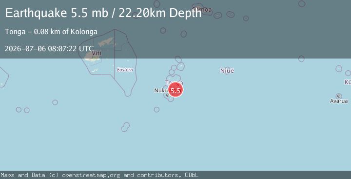 Map of TONGA