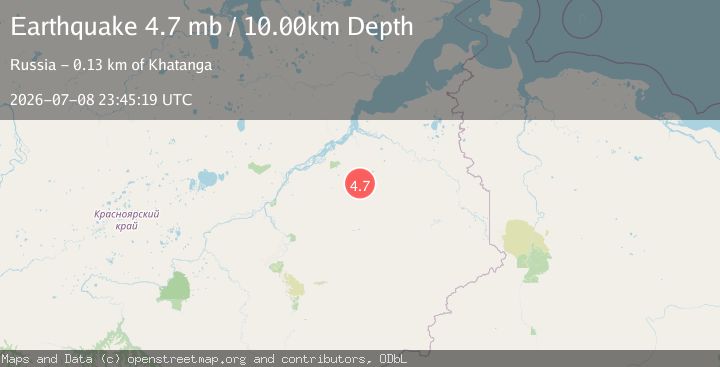 Map of NORTHCENTRAL SIBERIA, RUSSIA