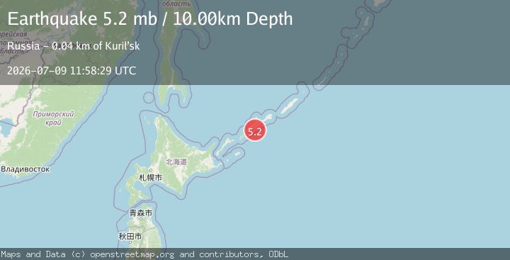 Map of KURIL ISLANDS