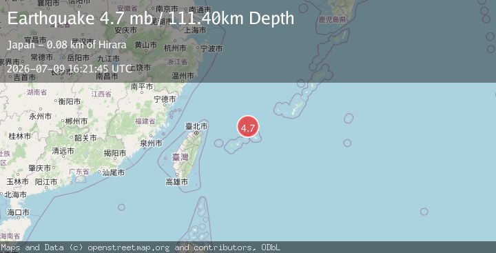 Map of NORTHEAST OF TAIWAN