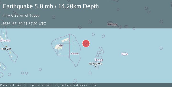 Map of FIJI REGION