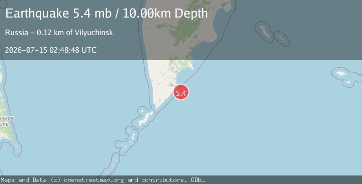 Map of NEAR EAST COAST OF KAMCHATKA