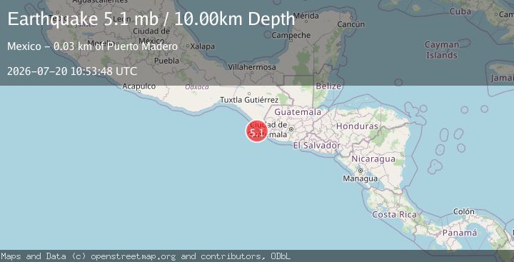 Map of OFFSHORE CHIAPAS, MEXICO