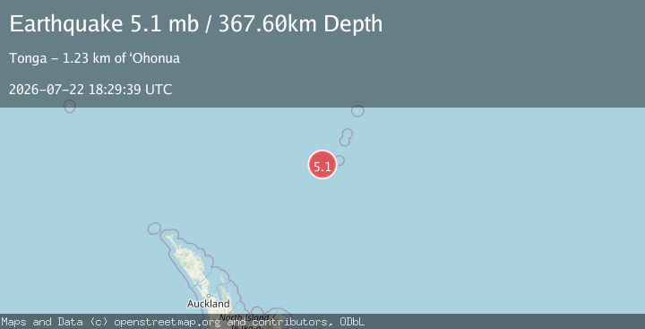Map of KERMADEC ISLANDS REGION