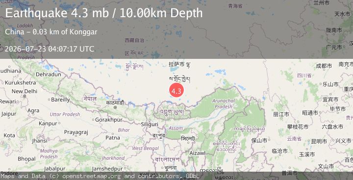 Map of EASTERN XIZANG