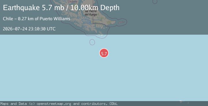 Map of DRAKE PASSAGE
