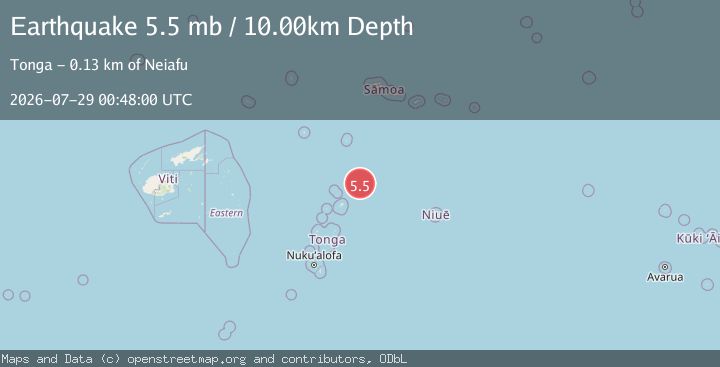 Map of TONGA