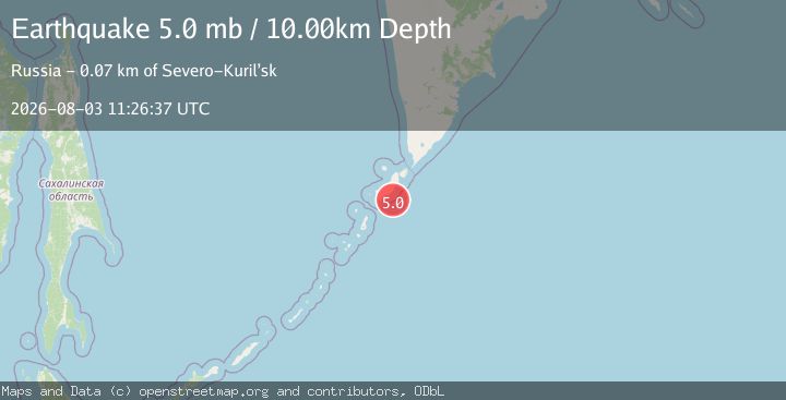 Map of KURIL ISLANDS