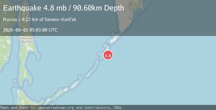 Map of KURIL ISLANDS
