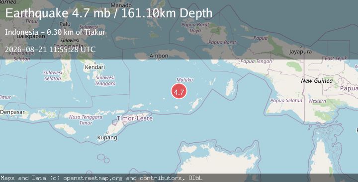 Map of BANDA SEA