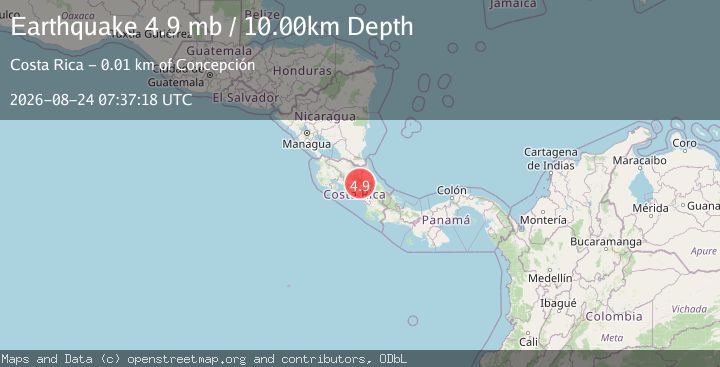 Map of COSTA RICA