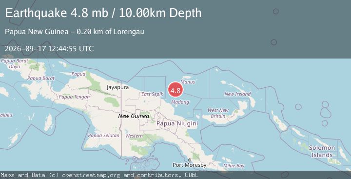 Map of NEAR N COAST OF NEW GUINEA, PNG.