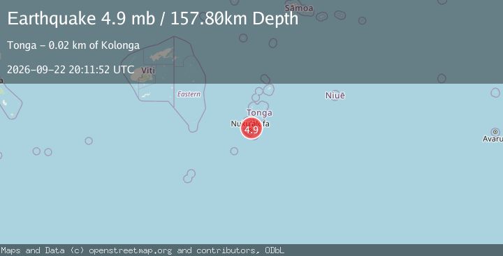 Map of TONGA