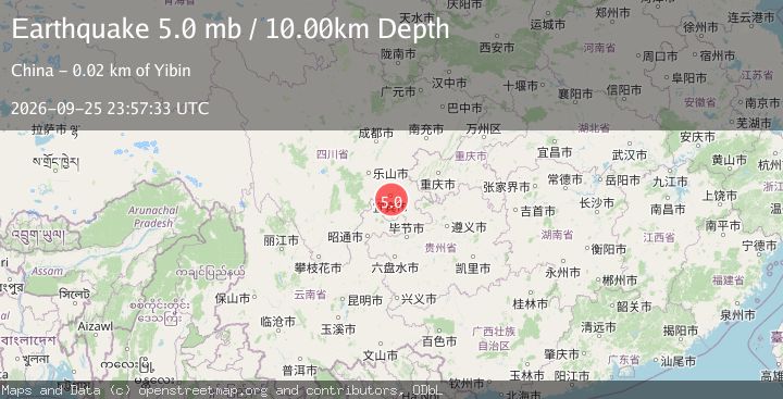 Map of EASTERN SICHUAN, CHINA