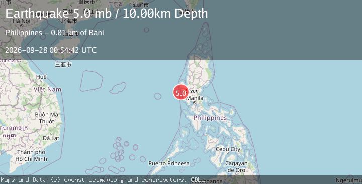 Map of LUZON, PHILIPPINES