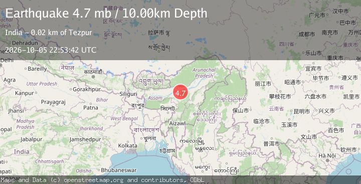 Map of ASSAM, INDIA