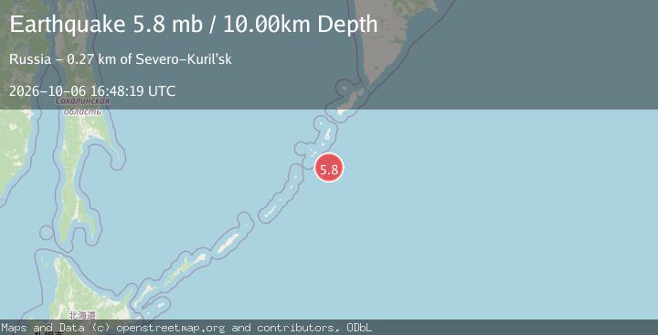 Map of KURIL ISLANDS