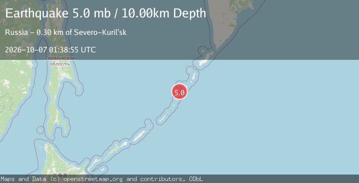 Map of KURIL ISLANDS
