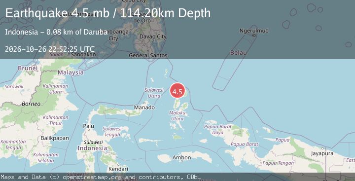 Map of MOLUCCA SEA