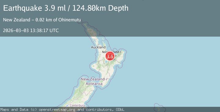 Map of NORTH ISLAND OF NEW ZEALAND