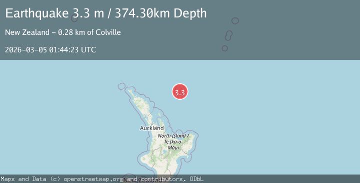Map of NORTH OF NEW ZEALAND