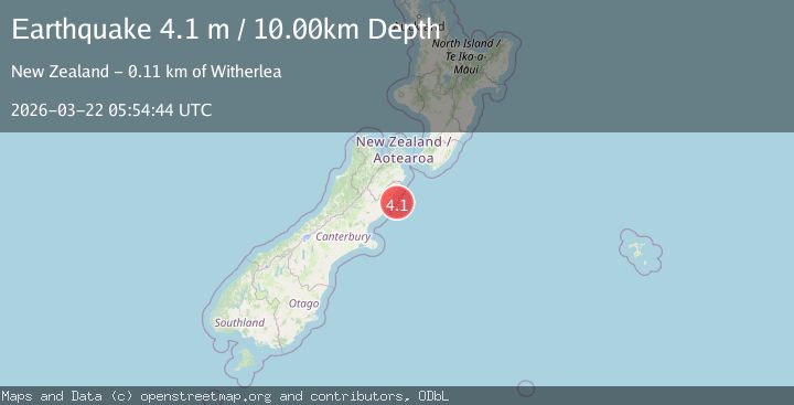 Map of SOUTH ISLAND OF NEW ZEALAND