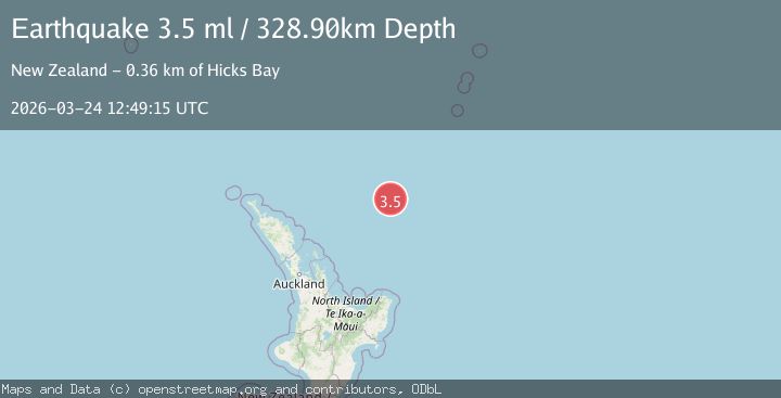 Map of SOUTH OF KERMADEC ISLANDS