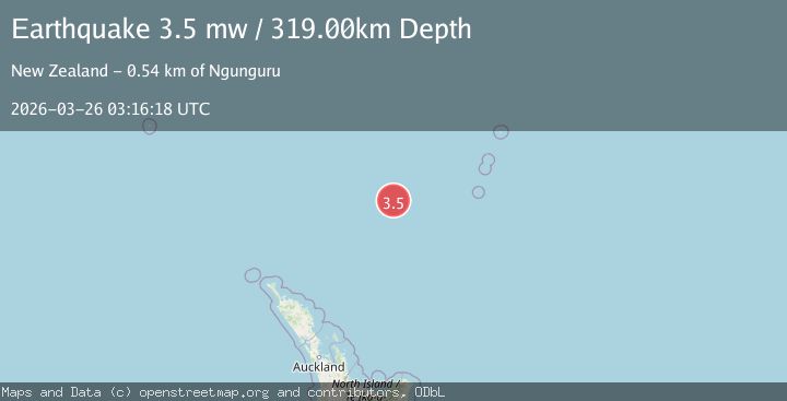Map of NORTH OF NEW ZEALAND