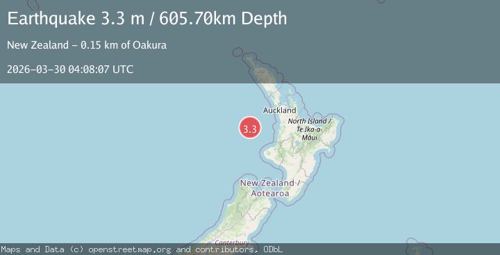 Map of OFF W. COAST OF N. ISLAND, N.Z.