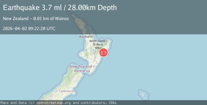 Map of OFF E. COAST OF N. ISLAND, N.Z.