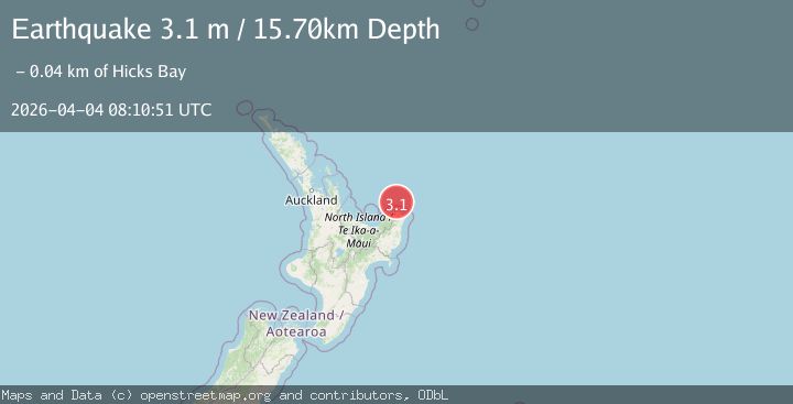 Map of OFF E. COAST OF N. ISLAND, N.Z.