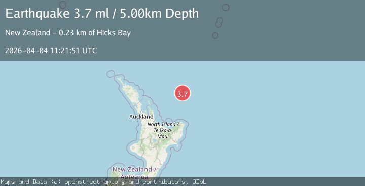 Map of OFF E. COAST OF N. ISLAND, N.Z.