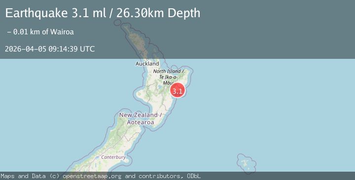Map of OFF E. COAST OF N. ISLAND, N.Z.