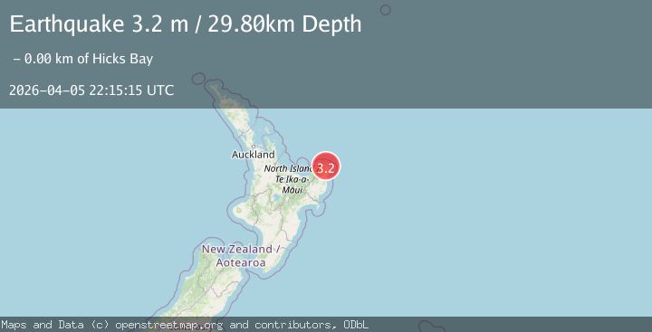 Map of OFF E. COAST OF N. ISLAND, N.Z.
