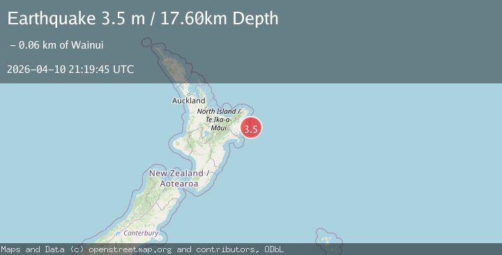 Map of OFF E. COAST OF N. ISLAND, N.Z.