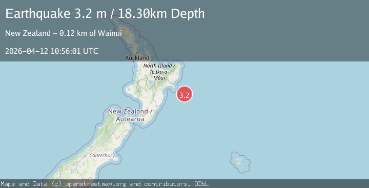 Map of OFF E. COAST OF N. ISLAND, N.Z.