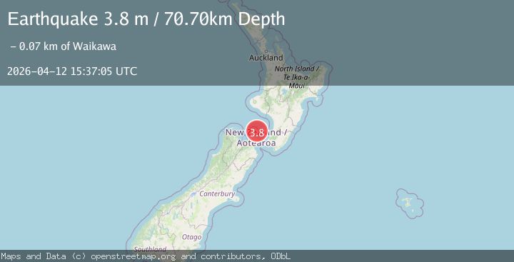 Map of COOK STRAIT, NEW ZEALAND