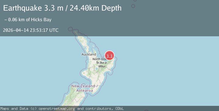 Map of OFF E. COAST OF N. ISLAND, N.Z.