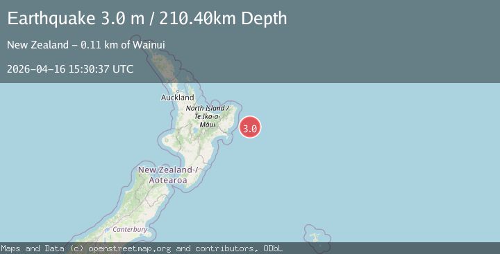 Map of OFF E. COAST OF N. ISLAND, N.Z.