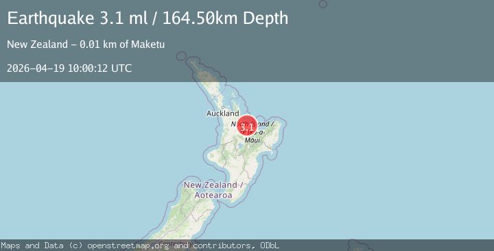 Map of NORTH ISLAND OF NEW ZEALAND